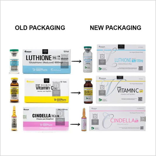 Cindella Luthione Vitamin C 1200mg Skin Whitening Injections – 10 Session Pack